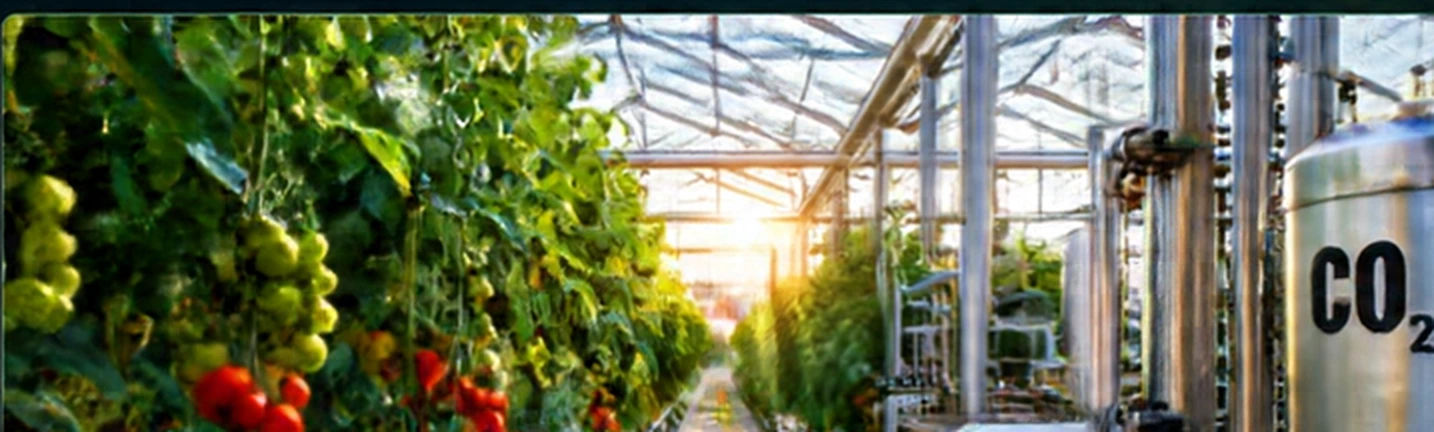 Illustrative greenhouse application connected to a circular energy system